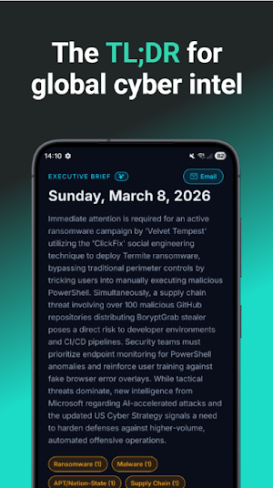 Cyber Pulse: Agentic Intel Screenshot 0