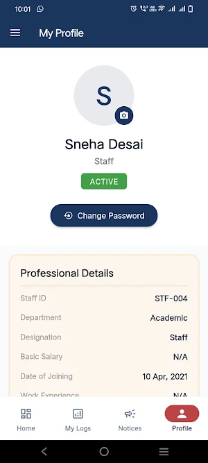 Shravan Sangeet Staff App Screenshot 3