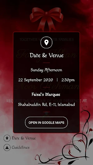 Wedding Invitation Screenshot 2