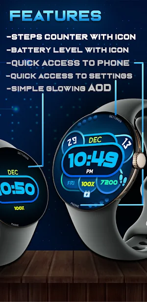 Colorful Box Wear OS WatchFace Screenshot 2