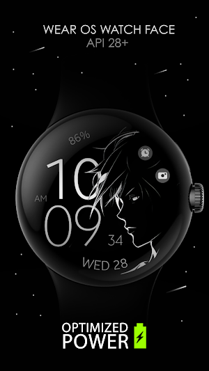 Anime digital manga watch face Screenshot 0