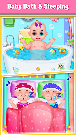 Pregnant Mom & newborn baby care - Babysitter Game Screenshot 1