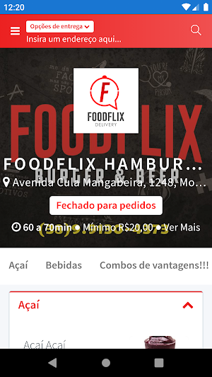 Foodflix Hamburgueria Screenshot 0