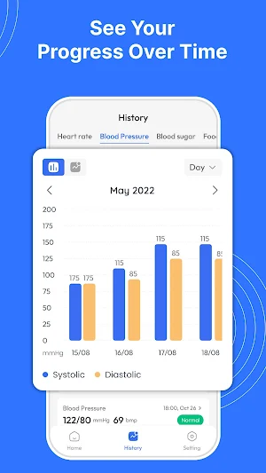 Blood Pressure Monitor App Screenshot 2