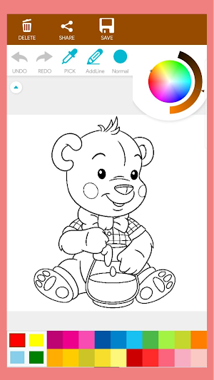 Teddy Bear Coloring Book Screenshot 2