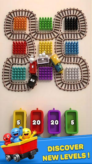 Train Pixel Color Match Puzzle Screenshot 3