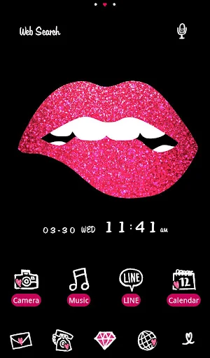 Glitter Lip Wallpaper Screenshot 0