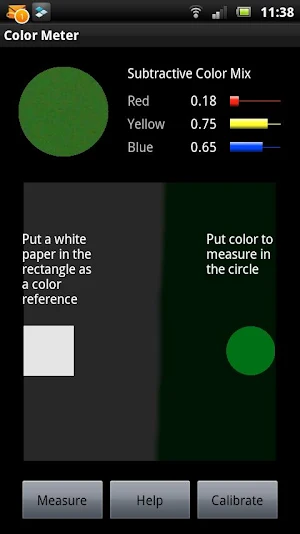 Paint Dye RYB Color Meter Screenshot 1