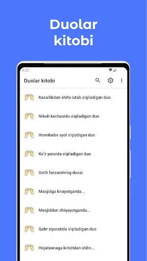 Duolar kitobi (o'zbekcha) Screenshot 0