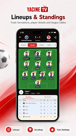 Live Scores by Yacine Screenshot 2