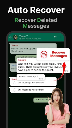 Recover Deleted Messages, WAMR Screenshot 3