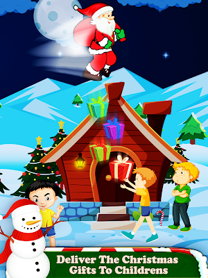 Christmas Game Flying Santa Screenshot 2