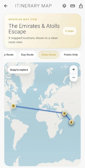 Meridian - Premium Travel OS Screenshot 3
