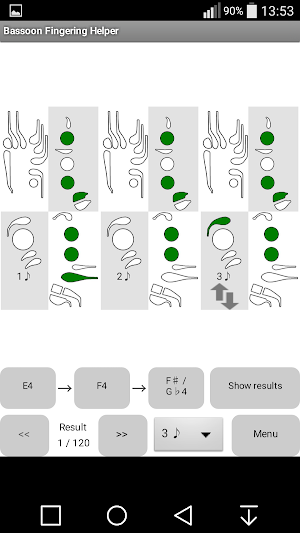 Bassoon Fingering Helper Free Screenshot 1