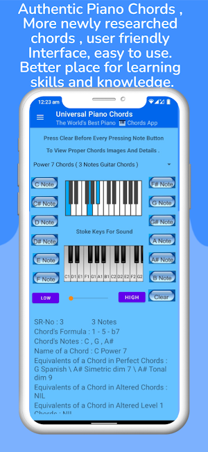 Universal Piano Chords Screenshot 3