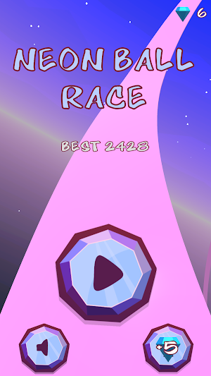 Neon Ball Race Screenshot 0