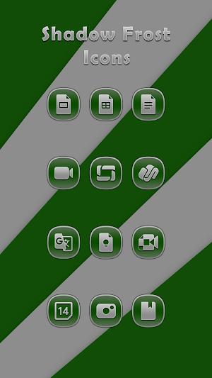 Shadow Frost Green Icons Screenshot 1