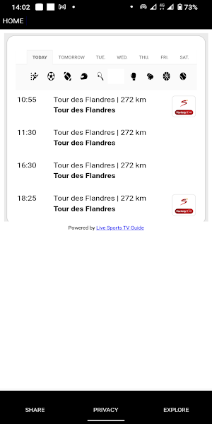 SPORT TV GUIDE Screenshot 3