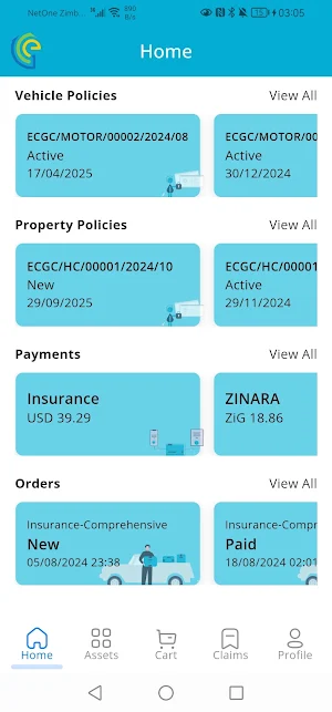 ECGC Insurance Screenshot 1