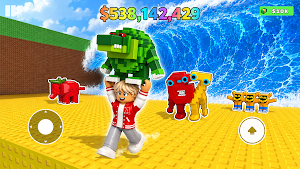 Obby Escape: Tsunami Memezot Screenshot 0