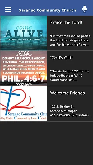 Saranac Community Church Screenshot 0