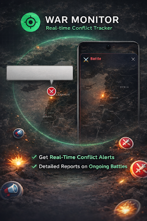 War Monitor - Live OSINT Map Screenshot 1