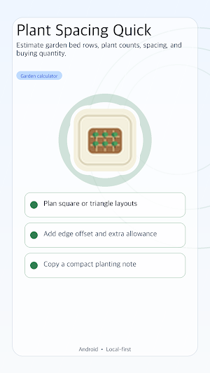 Plant Spacing Quick Screenshot 0