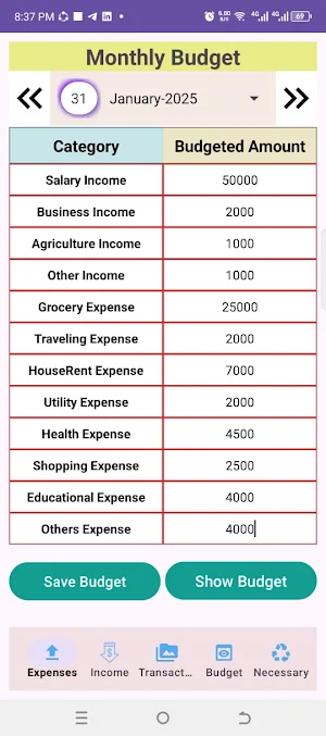 Budget Income Expense Tracker Screenshot 3
