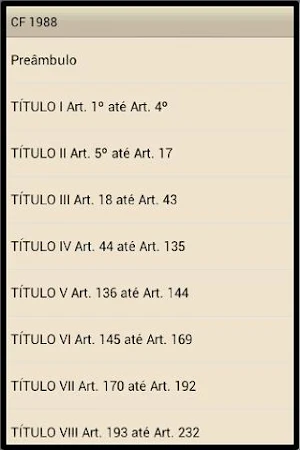 Constituição Federal Brasileir Screenshot 0