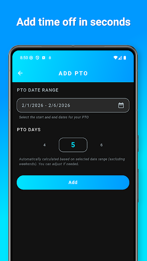 PTO Tracker: Vacation & Leave Screenshot 2