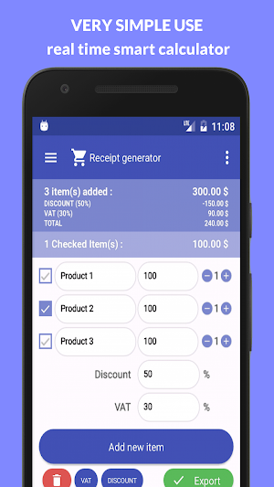 Receipt Generator Screenshot 1