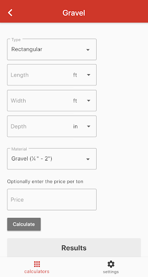 Landscaping Calculator Screenshot 0