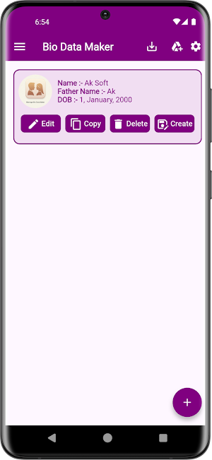 Marriage Bio Data Maker Screenshot 1