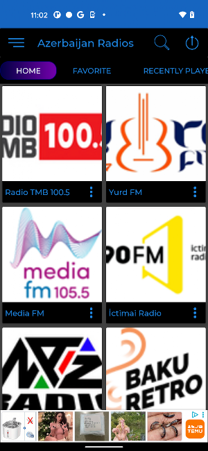 Azerbaijan Radio + Recorder Screenshot 1