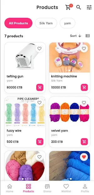 Ethio Yarn Store Screenshot 2