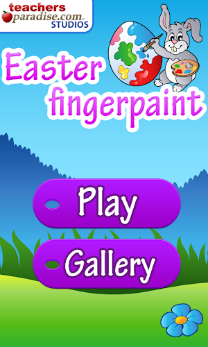 Easter Fingerpaint and Coloring Book Game Screenshot 0