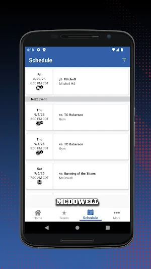 McDowell Titans Screenshot 1