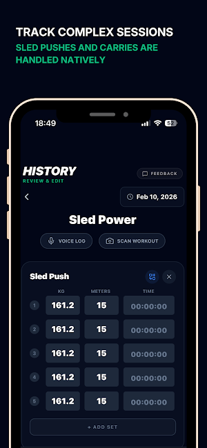 Gym Analyst: Hybrid Logger Screenshot 3