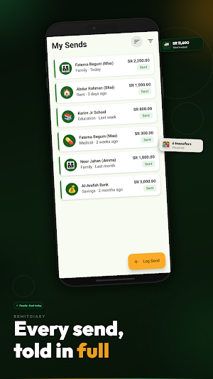RemitDiary - Remit Tracker Screenshot 3