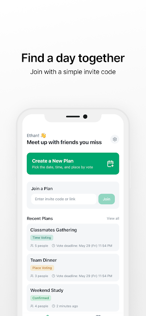 Meet Day - Meetup Planner Screenshot 0