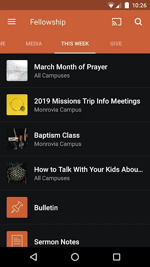 Fellowship Church Screenshot 2