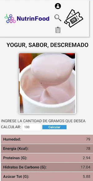 Nutrinfood Screenshot 2