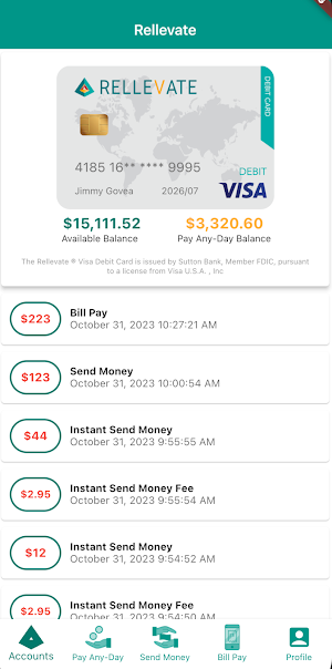 Rellevate App Screenshot 1