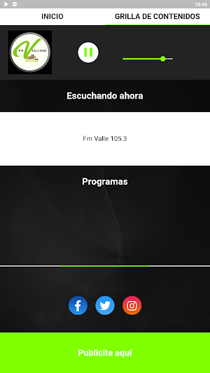Fm Valle 105.3mhz Screenshot 2