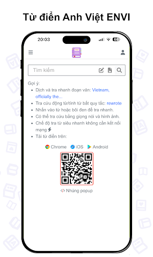 Từ điển Anh Việt ENVI Screenshot 0