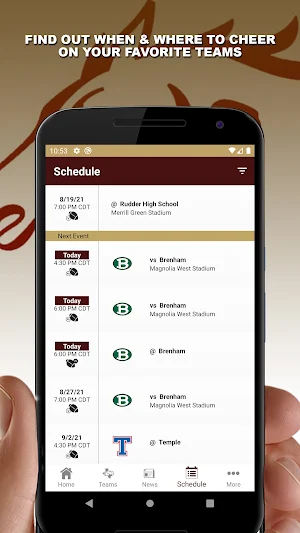 Magnolia West Mustangs Screenshot 1