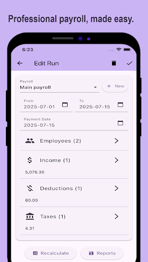 AM Payroll Create your payroll Screenshot 0