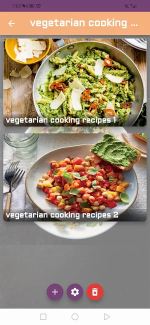 vegetarian cooking recipes Screenshot 3