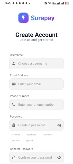 Surepay Screenshot 1