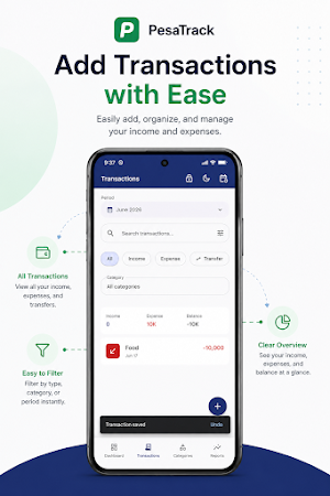 PesaTrack: Expense Tracker Screenshot 1